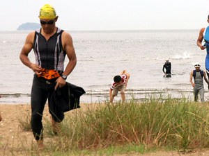 白浜トライアスロンスイムゴール