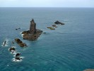神威岬突端にある神威岩