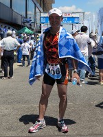 倉敷国際トライアスロンゴール後