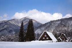 白川郷　「かん町」附近
