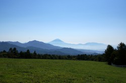 八ヶ岳牧場からの富士山