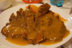 洋食の赤ちゃんのビーフカツ