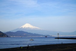 三保から見る富士山