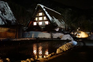 夜の白川郷
