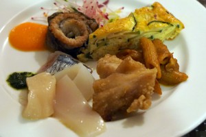 ペンションわにの家のディナー 前菜