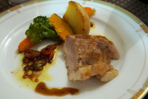 ペンションわにの家のディナー