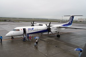 中標津空港行き飛行機