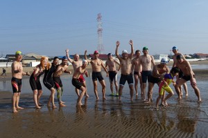 チームしらさぎ寒中水泳