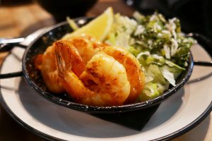 Garlic & Ginger Pan Fried Prawns