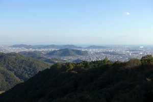 書写山圓教寺への道からの眺め
