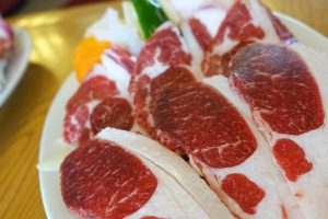 蔵王温泉ジンギスカンロッジのジンギスカン定食 Aセット