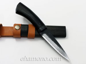 佐治武士作　隼　多層鋼　黒打