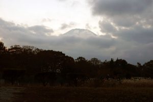 山中湖村から見る富士山